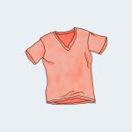 Dummy V-Neck T-Shirt – Red